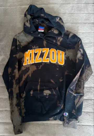 Champion MIZZOU 타이 다이 후드티 M 칼리지 로고