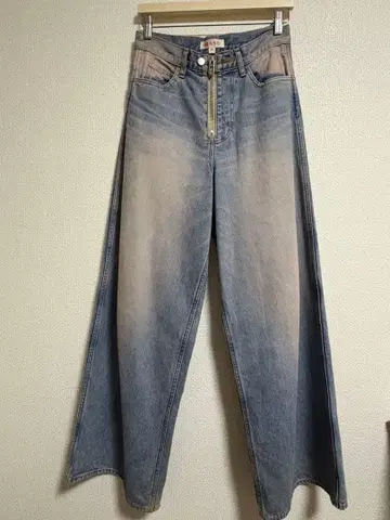 MASU 24SS 배기 진 핑크 인디고 44