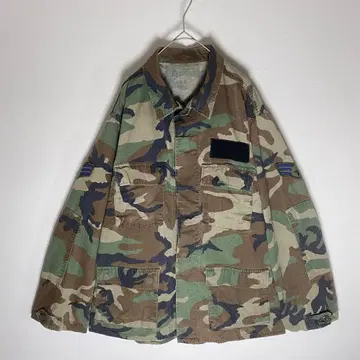 80s 미군 실물 U.S.ARMY M81 우드랜드 카모 BDU 자켓