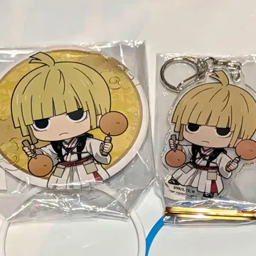 지옥락 후치 바쿠단야키 콜라보 캔뱃지 아크릴 키링