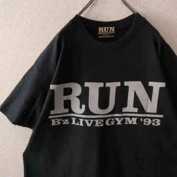 새상품급 초레어 B'z LIVELGYM'93 RUN 티셔츠