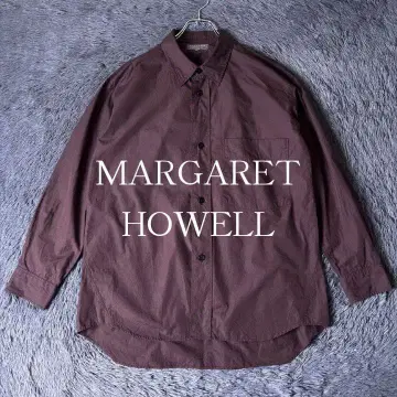 컨디션 최상 23년 3.9만 마가렛호웰 코튼 포플린 셔츠 L 브라운