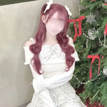 HONEY MEW 빅 리본 오프숄더 니트 상의 허니뮤우