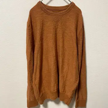 앨리스버리 [ L ] 코튼 맨투맨 니트 크루넥 무지 캐주얼