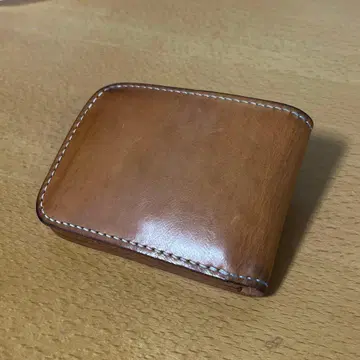 LEATHER 이단 접이식 지갑