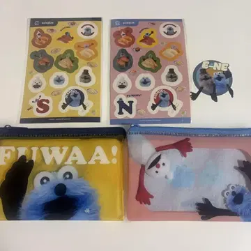 스시로 콜라보 스순 SUNSUN 파우치 & 씰 2세트