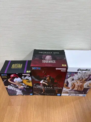 원피스 루피 기어5 샹크스 피규어 3개