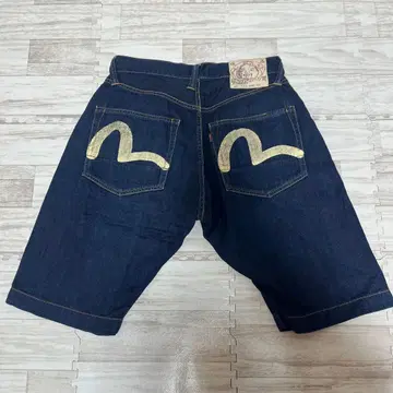 EVISU 에비수 에비수 데님 하프 팬츠 7001 W32