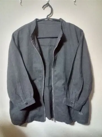 크로커다일 린넨 숏 자켓 7부 소매