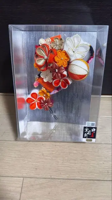 성인식이나 졸업식에! 라쿠유소 꽃 장식 헤어콤용 머리 장식