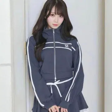 Rose Muse 로제뮤즈 라인 저지 셋업 네이비