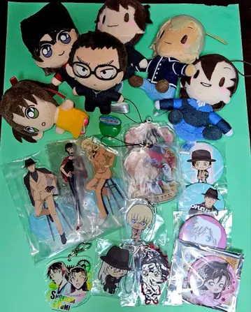 애니메이션 캐릭터 봉제 인형과 굿즈 세트 명탐정 코난