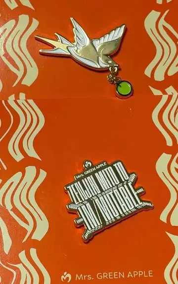 Mrs. GREEN APPLE 젠진미도와 이뮤터블 핀 배지