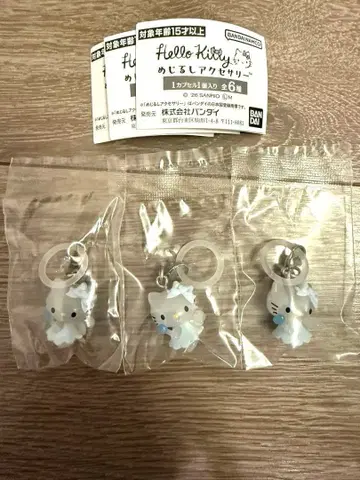 헬로키티 메지루시 액세서리 천사 3개
