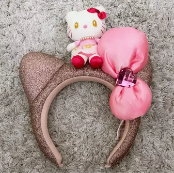 헬로키티 고양이 귀 머리띠