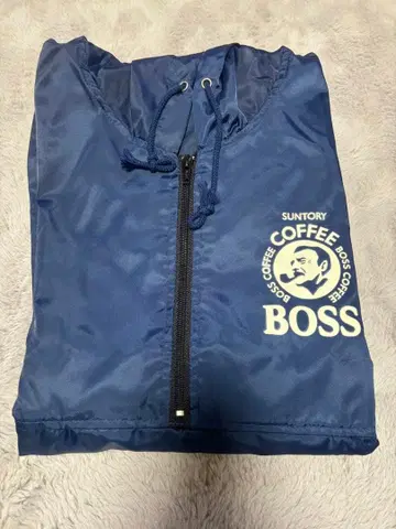 산토리 BOSS COFFEE 아노락 후드티 나일론 보스점퍼