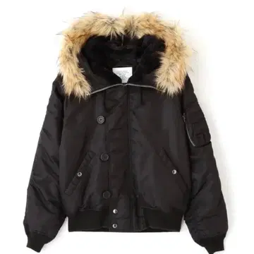 아비렉스 N-2B 플라이트 자켓 밀리터리 블랙 M