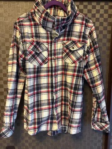 노턴 체크 무늬 플란넬 셔츠