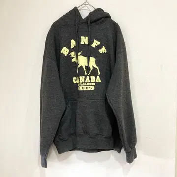 노던 라이프스타일 엘크 패턴 풀오버 후드티 속기모 캐나다 그레이 계열