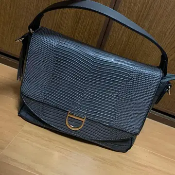 FIRANO 핸드백 숄더 스트랩 포함 크로커다일 그레이