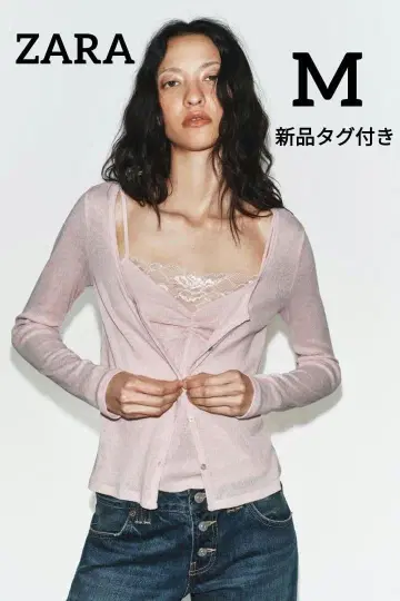 ZARA 레이스 탑 대비 자켓 M