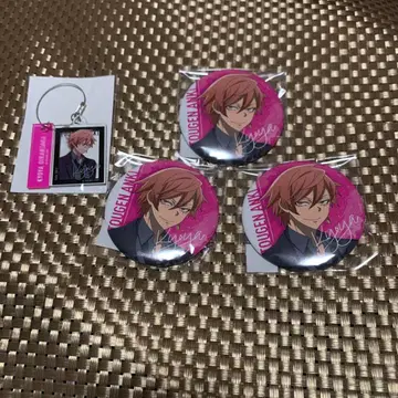 도겐안키 오이란자카 쿄야 온라인 복권 B상 C상 캔뱃지 키링 4점