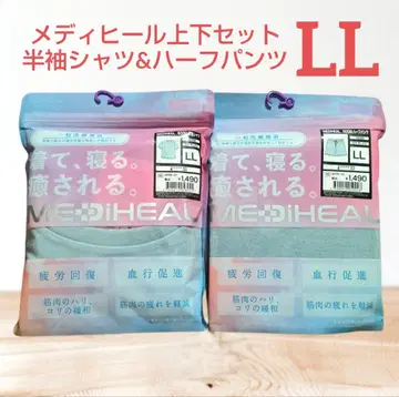 워크맨 메디힐 반팔 셔츠 하프 팬츠 색스 LL 상하의 세트