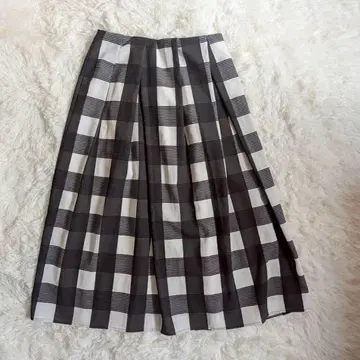 [ 7-IDconcept. ] 일본제 블록 체크 턱 스커트 38 M