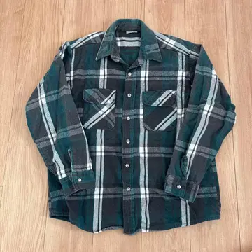 FIVE BROTHER 체크 무늬 플란넬 셔츠 L 좋은 패턴