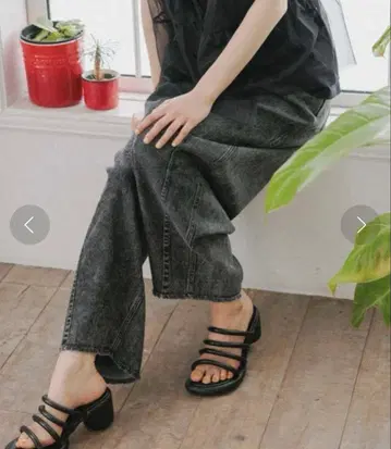 니코앤드 데님 코쿤 배럴 팬츠