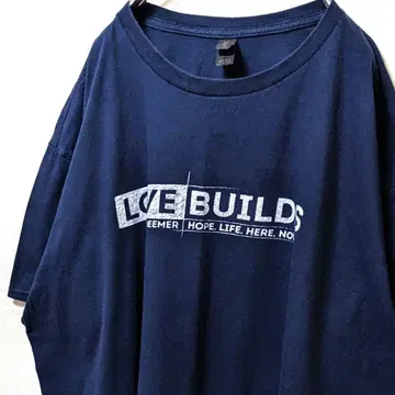 앤빌 러브빌즈 로고 티셔츠 네이비 네이비 컬러 2XL 구제 의류
