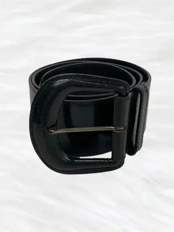 TATRAS 타트라스 와이드 가죽 벨트 92 이탈리아제 블랙 레어 디자인