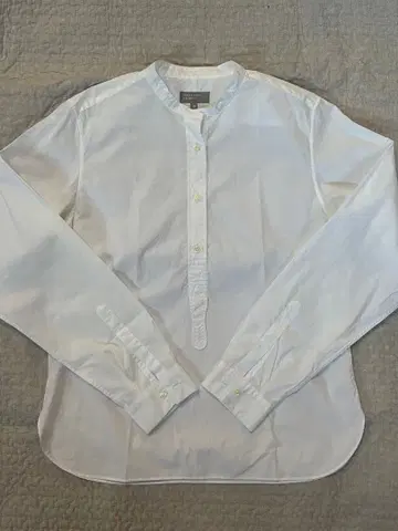 마가렛호웰 여성용 화이트 셔츠 밴드 카라 사이즈 III 블라우스