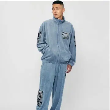 XLARGE AVIREX 콜라보 벨로아 저지 하의