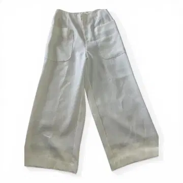 IENA 이에나 패치 포켓 와이드 팬츠 38 오프화이트 루즈핏