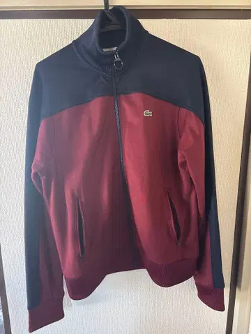 LACOSTE 바이컬러 맨투맨 트랙 자켓