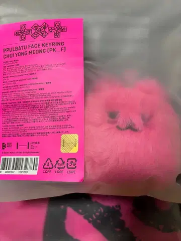 TXT POPUP PPULBATU FACE KEYRING 용몽