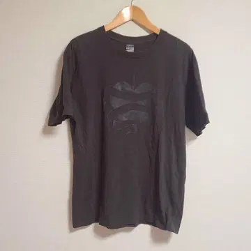 넘버나인 애플 모티브 글리터 프린트 T셔츠 반팔 4 블랙