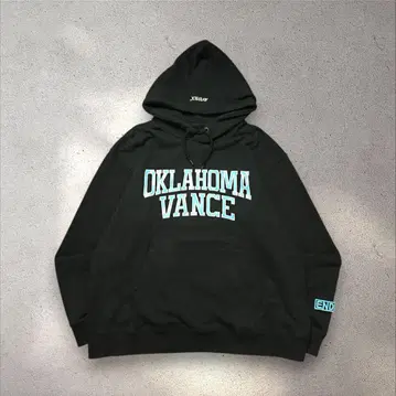 AVIREX 빅 로고 후드티 블랙 2XL 오버 사이즈 스트릿