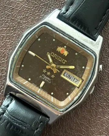 빈티지 ORIENT 손목시계 기계식 자동 와인딩 남성용 손목시계