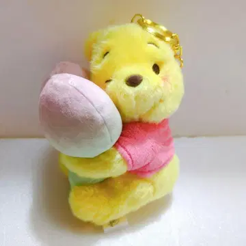 디즈니 스토어 니코니코하쵸 하트 푸우 봉제 인형 키체인