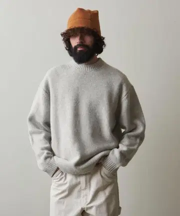 Steven Alan 해밀턴 라무 울 모크넥 니트 LOOSE