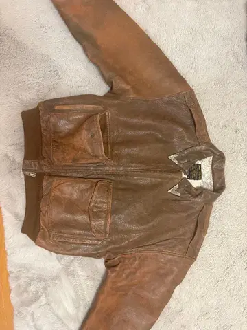 80s AVIREX TYPE A2 가죽 자켓