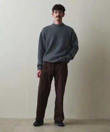 Steven Alan 해밀턴 라무스울 모크넥 니트 LOOSE