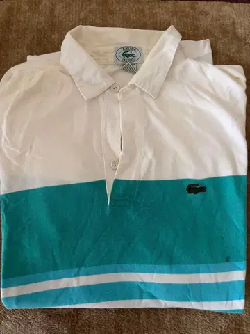 Lacoste 스트라이프 피케 셔츠