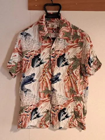 hinahina 하와이안 셔츠 일본풍 패턴