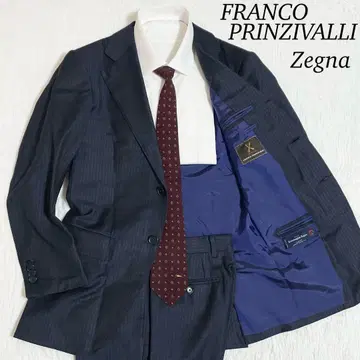 FRANCO PRINZIVALLI 셋업 수트 제냐 네이비 S