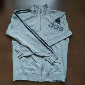 adidas 그레이 집업 후드티