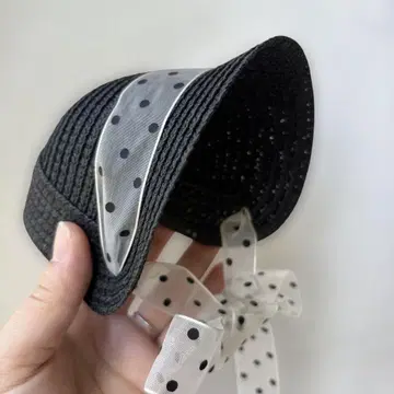 브라이스 인형 아이시 인형용 블랙 스트로우 햇 레이스 포함