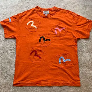 EVISU 포켓 디자인 티셔츠